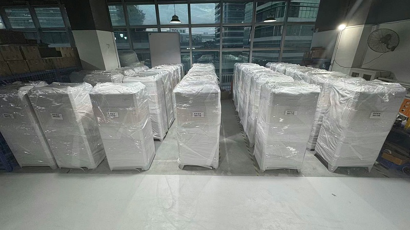 6500kw電磁回轉窯加熱櫃準備發貨